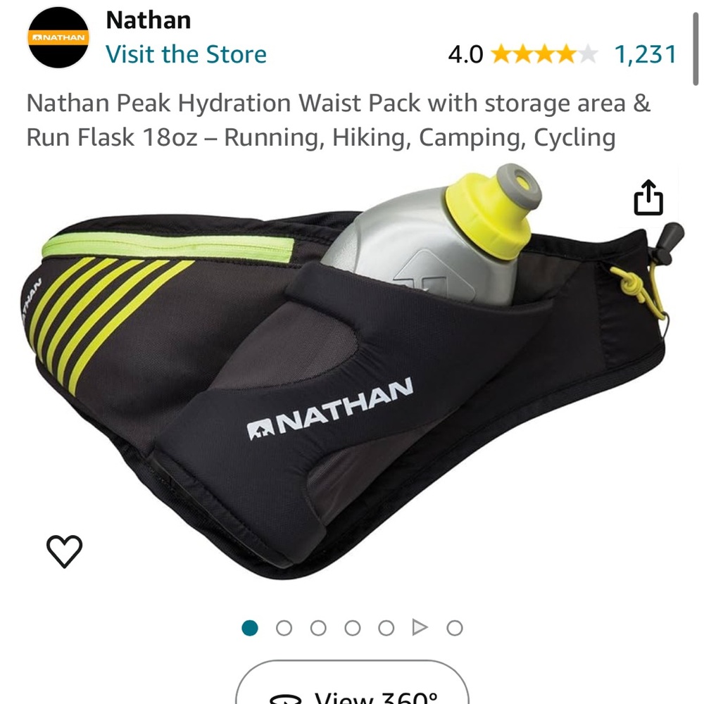 Nathan hydration waist belt